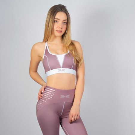 Strong & Strappy Sports Bra berry chocolate